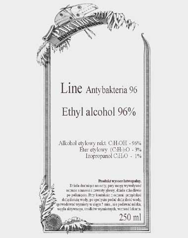 Ethanol 96 % - Antybacteria 96 - 250 ml